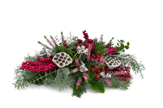 Grave decorations freshly put in place
