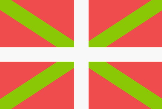 flag of Basque Country. National Basque flag. autonomous community. Basque national flag. Illustration of national symbol. State symbol