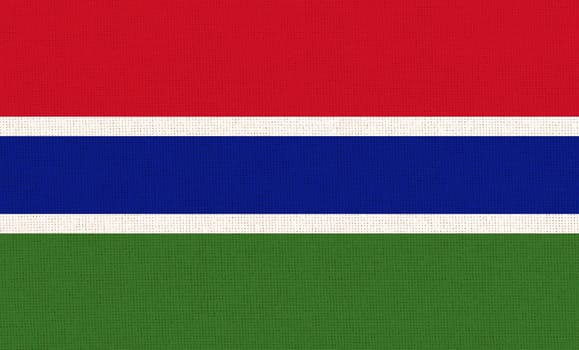 flag of Gambia. National Gambian flag. Gambian national flag. Republic of Gambia. African country