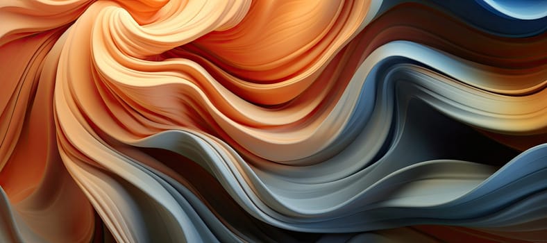 Abstract 3d multicolored wavy background, design element