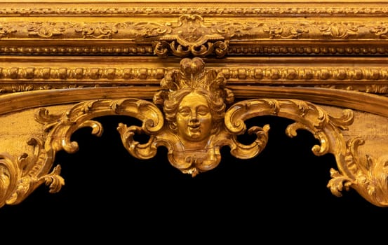 Antique baroque frame decoration with blank empty copy space - picture