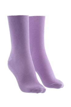 a pair of mauve socks 3D