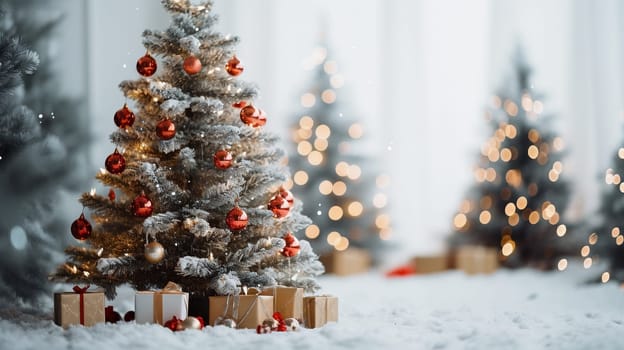 Beautiful and wonderful Christmas background with customizable space for Christmas wishes.