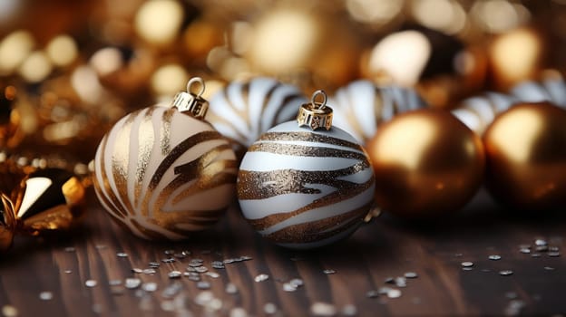 Beautiful and wonderful Christmas decoration background with customizable space for Christmas wishes.