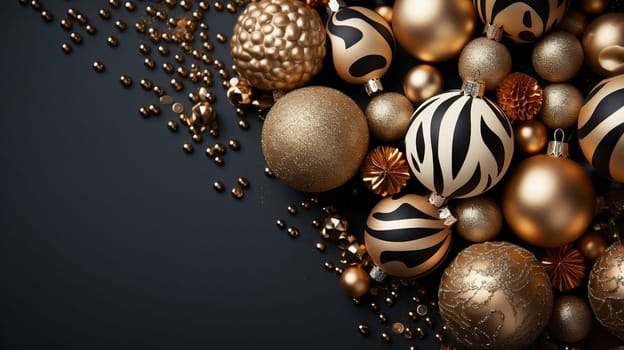 Beautiful and wonderful Christmas decoration background with customizable space for Christmas wishes.