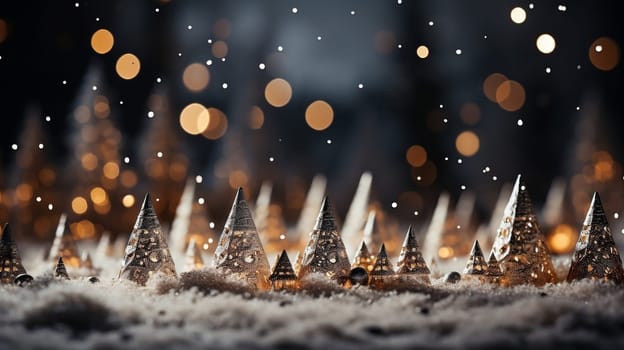 Beautiful and wonderful Christmas decoration background with customizable space for Christmas wishes.