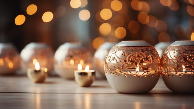 Beautiful and wonderful Christmas decoration background with customizable space for Christmas wishes.