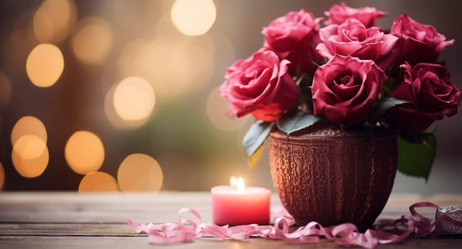 Faith, hope, love and Valentine's Day background. AI generativ.