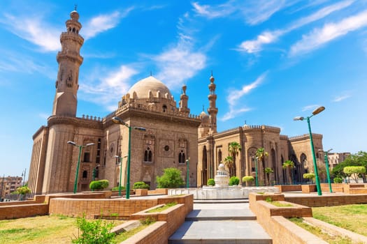 Mosque-Madrasa of Sultan Hasan, one of the largest mosques in the world, important Muslim landmark, Cairo, Egypt.