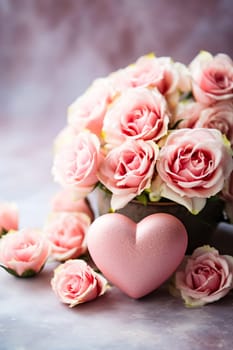 Faith, hope, love and Valentine's Day background. AI generativ.