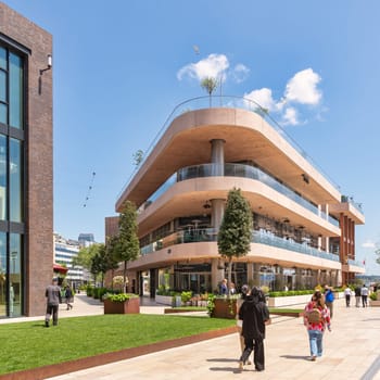 Istanbul, Turkey - May 13, 2023: Gizia Store at Galataport, a mixed use development located along shore of Bosphorus strait, in Karakoy district