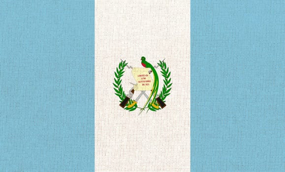 flag of Guatemala. National Guatemala flag on fabric surface. national flag on textured background. Fabric Texture. Republic of Guatemala