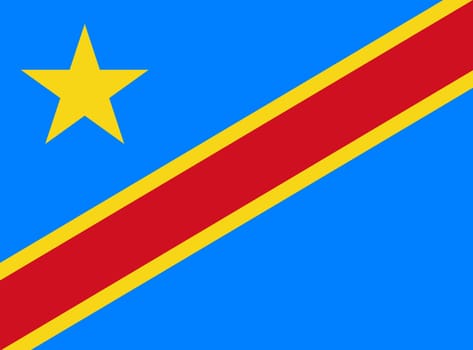 flag of Republic of Congo. National Congolese flag. Congolese national flag. Republic of Congo. African country. State symbol of Congo