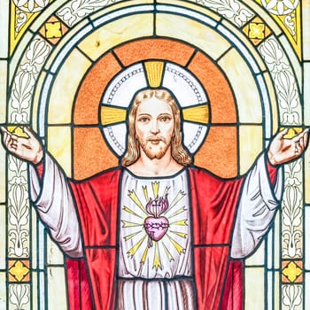 Jesus Christ light. Symbol of love, faith, peace, spiritual resurrection