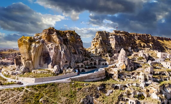 View of Urgup in Nevsehir Province in Cappadocia, Turkey.