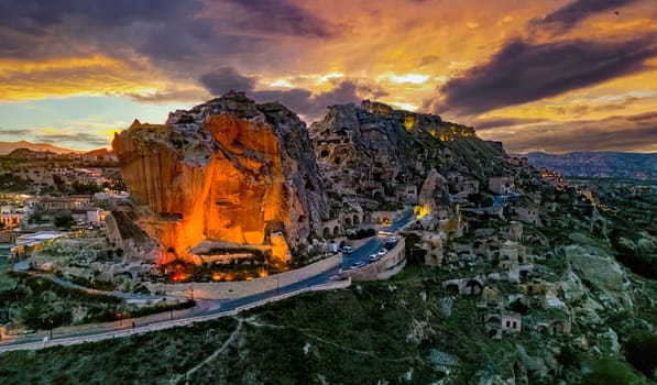 View of Urgup in Nevsehir Province in Cappadocia, Turkey.