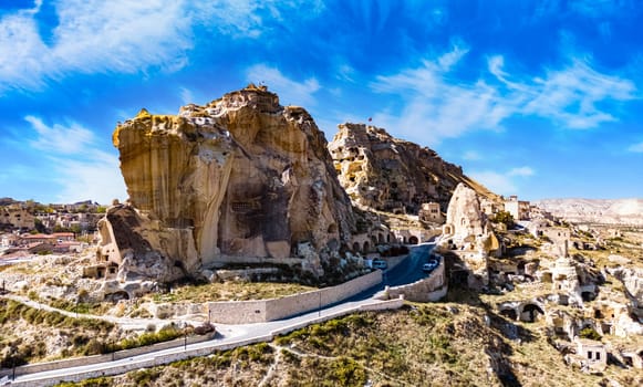 View of Urgup in Nevsehir Province in Cappadocia, Turkey.