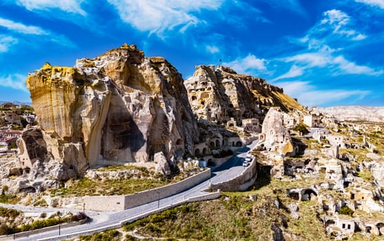 View of Urgup in Nevsehir Province in Cappadocia, Turkey.