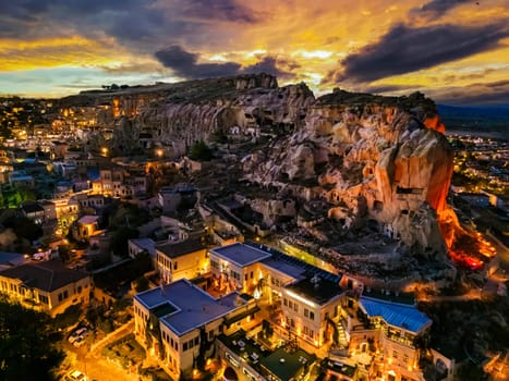 View of Urgup in Nevsehir Province in Cappadocia, Turkey.