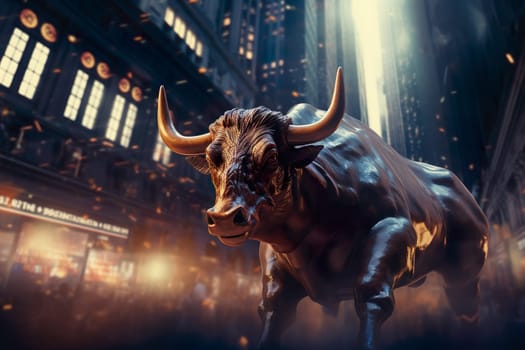 A bull in the stock market
