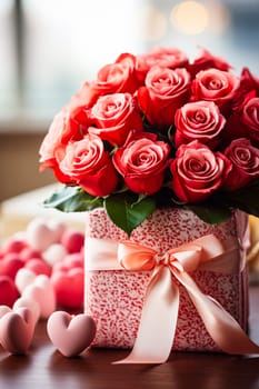 Faith, hope, love and Valentine's Day background. AI generativ.