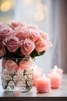 Faith, hope, love and Valentine's Day background. AI generativ.