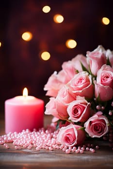Faith, hope, love and Valentine's Day background. AI generativ.