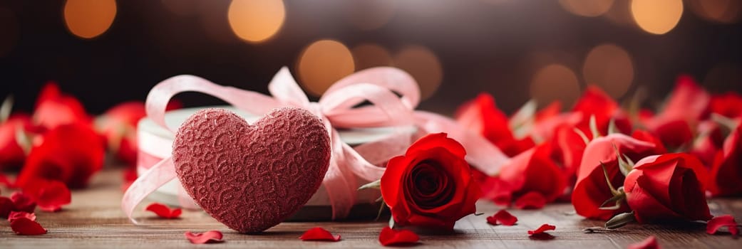 Faith, hope, love and Valentine's Day background. AI generativ.