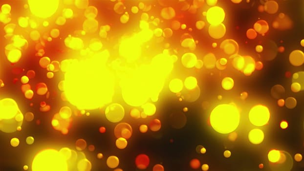 Glittering Gold Christmas. Computer generated 3d render