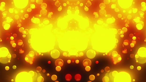 Glittering Gold Christmas. Computer generated 3d render