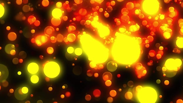 Glittering Gold Christmas. Computer generated 3d render