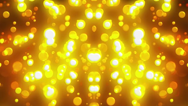 Glittering Gold Christmas. Computer generated 3d render