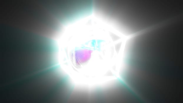 Shine 3d object. Computer generated 3d render