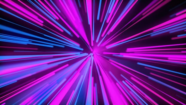 Light Glow lines. Computer generated 3d render