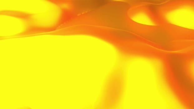 Abstract golden wave. Computer generated 3d render