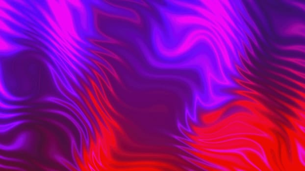 Waving neon lines. Computer generated 3d render