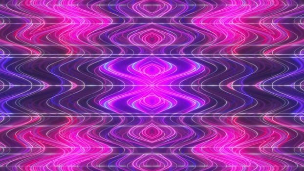 Colorful kaleida neon. Computer generated 3d render