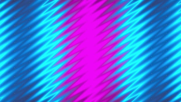 Zig zag neon lines. Computer generated 3d render
