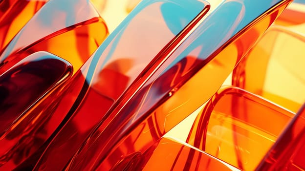 Glass geometric sctructude - abstract image.