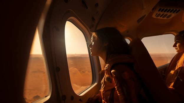 Approaching Mars. Space exploration. Space program. Human exodus to Red Planet.