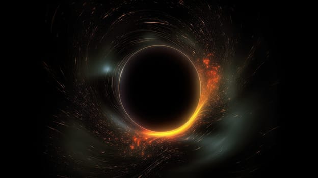A black hole in space. Generative AI design