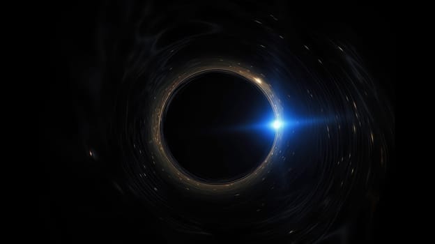 A black hole in space. Generative AI design