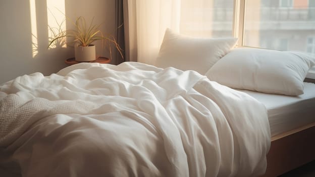 Bedsheets in early morning