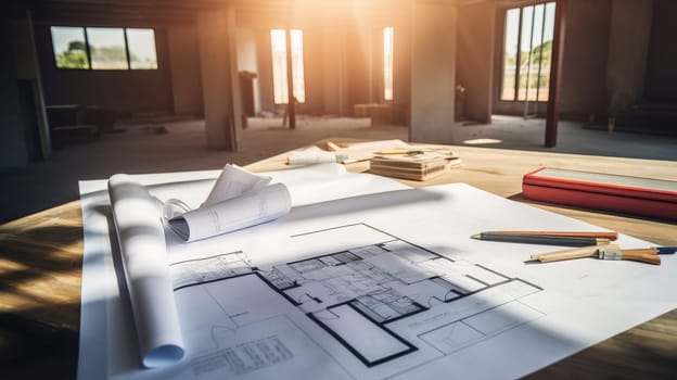 Rolled House Blueprints and Construction Plans.