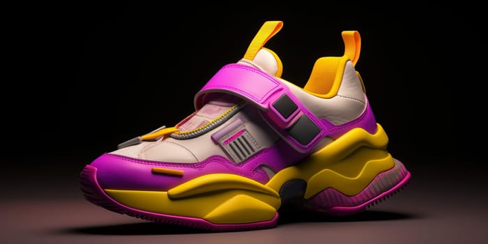 Designer luxury Cyberpunk inspired sport sneakers.