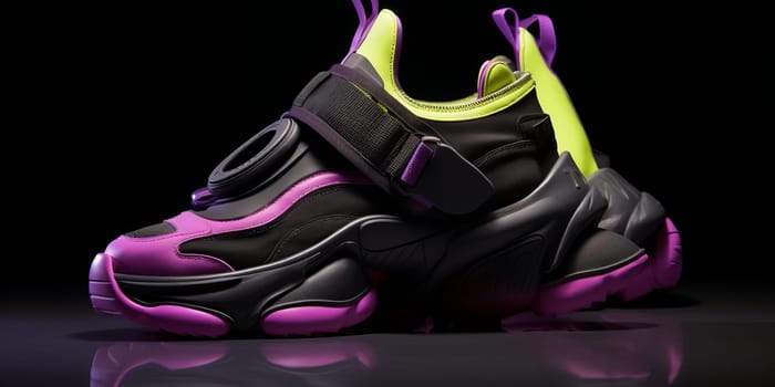Designer luxury Cyberpunk inspired sport sneakers.