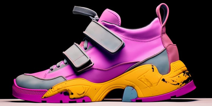 Designer luxury Cyberpunk inspired sport sneakers.