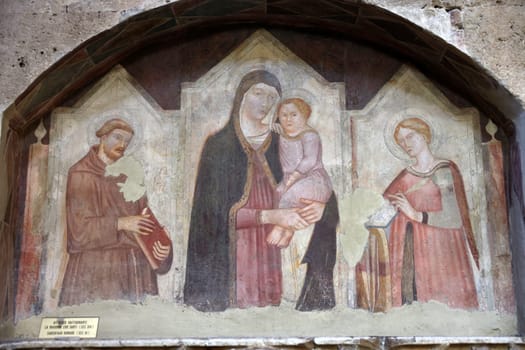 Massa Marittima, Italy - Sept 11, 2022: Interior of cathedral of Saint Cerbonius in Massa Marittima. Italy