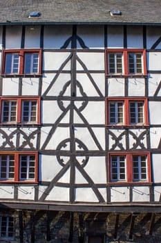 picturesque house in the historic center of Monschau, Germany