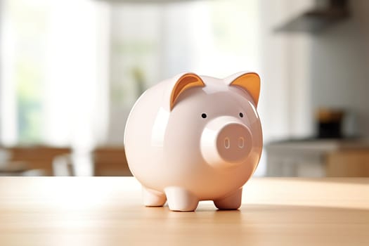 Photo of a funny piggy bank generated by artificial intelligence